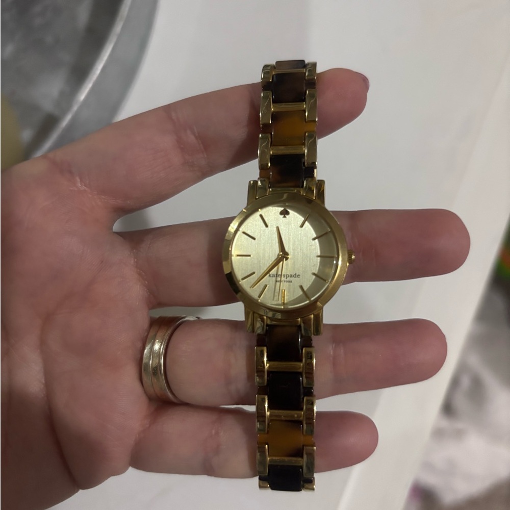 Kate Spade Gold and Brown Bracelet Watch